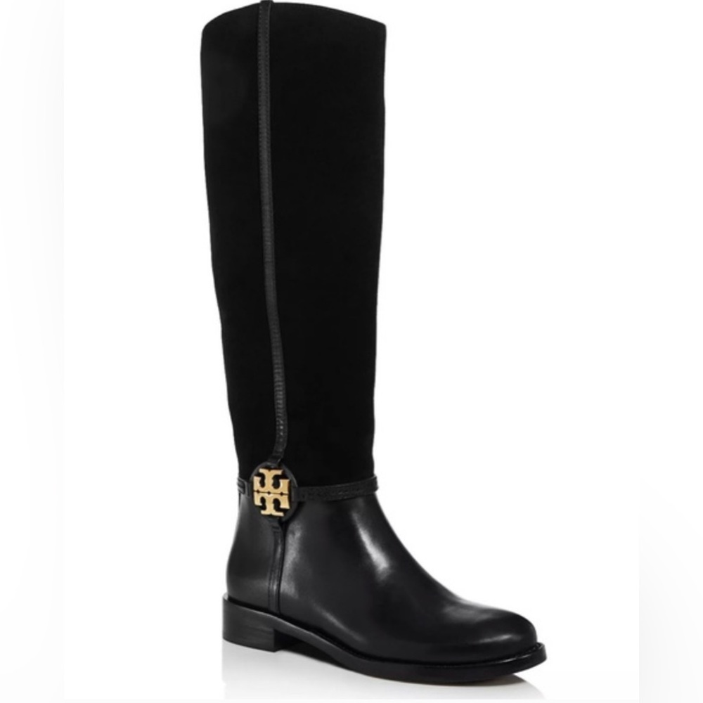 BLACK TORY BURCH BOOTS suede boots